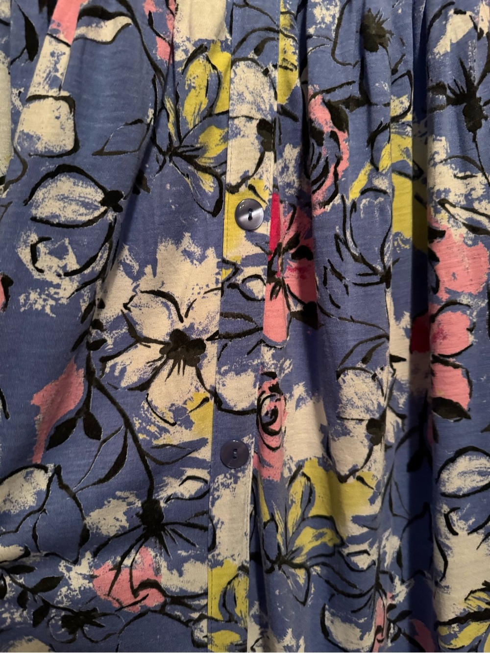 Woman Within Sz 30/32 (4X) Floral Maxi Dress Pink & Yellow Accents - Picture 7 of 12